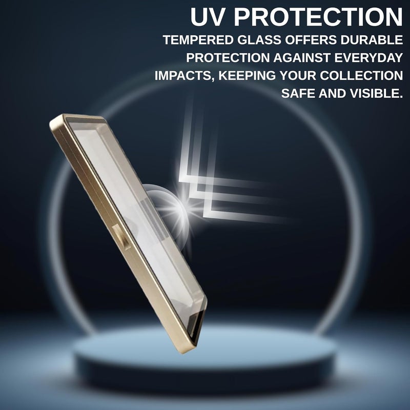 RedCap Magnetic Aluminum Graded PSA Slab Guard UV Resistant Glass 35PT Premium Protector Display Case For Standard PSA CGC Graded Sport Trading Cards - Golden Horizon - Image 2